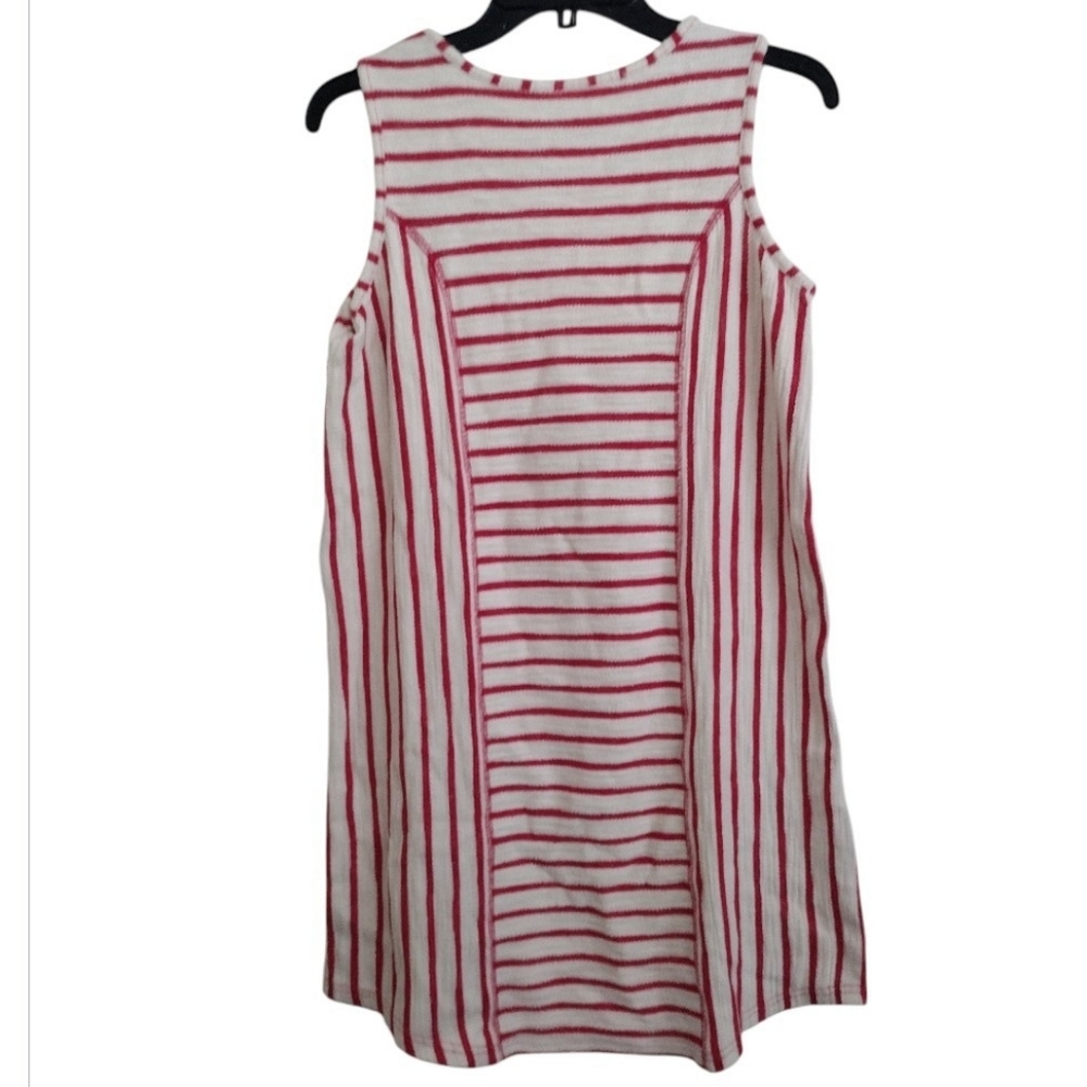 Hanna Andersson Red and White Striped Sleeveless Kids Dress Size 14-16 (160 cm)